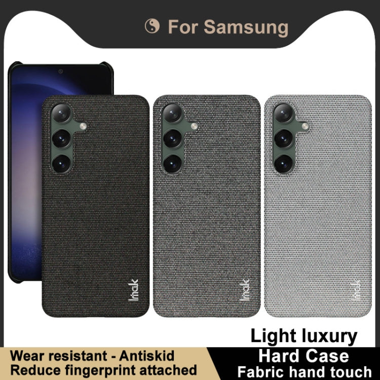 For Samsung Galaxy S24+ 5G imak Ruiyi Series Cloth Texture PU + PC Phone Case(Black) - Galaxy S24+ 5G Cases by imak | Online Shopping South Africa | PMC Jewellery | Buy Now Pay Later Mobicred