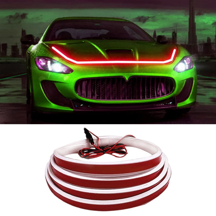 Car Startup Scan Through Hood LED Daytime Running Atmosphere Light, Length:1.2m(Red Light) - Running Lights by PMC Jewellery | Online Shopping South Africa | PMC Jewellery | Buy Now Pay Later Mobicred