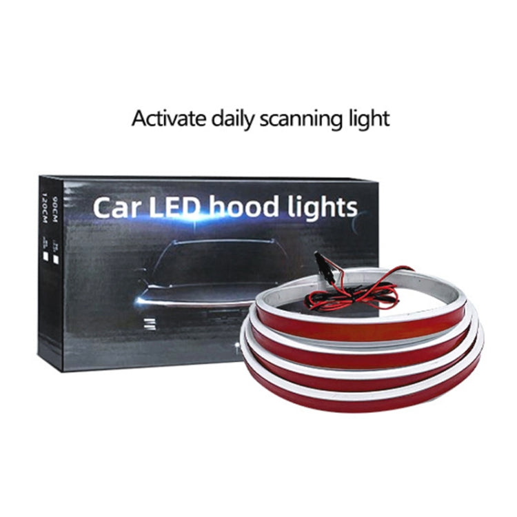 Car Startup Scan Through Hood LED Daytime Running Atmosphere Light, Length:1.5m(Blue Light) - Running Lights by PMC Jewellery | Online Shopping South Africa | PMC Jewellery | Buy Now Pay Later Mobicred