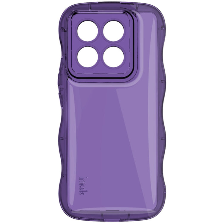 For Xiaomi 14 Pro 5G IMAK Wave Bubble Soft Shockproof Phone Case(Purple) - 14 Pro Cases by imak | Online Shopping South Africa | PMC Jewellery | Buy Now Pay Later Mobicred