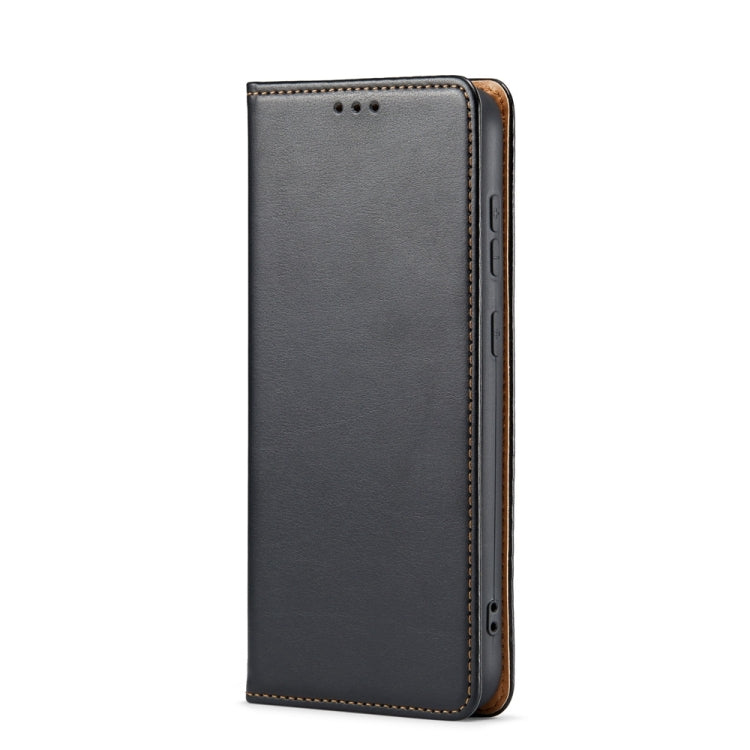 For Samsung Galaxy S24+ 5G Fierre Shann PU Genuine Leather Texture Phone Case(Black) - Galaxy S24+ 5G Cases by FIERRE SHANN | Online Shopping South Africa | PMC Jewellery | Buy Now Pay Later Mobicred