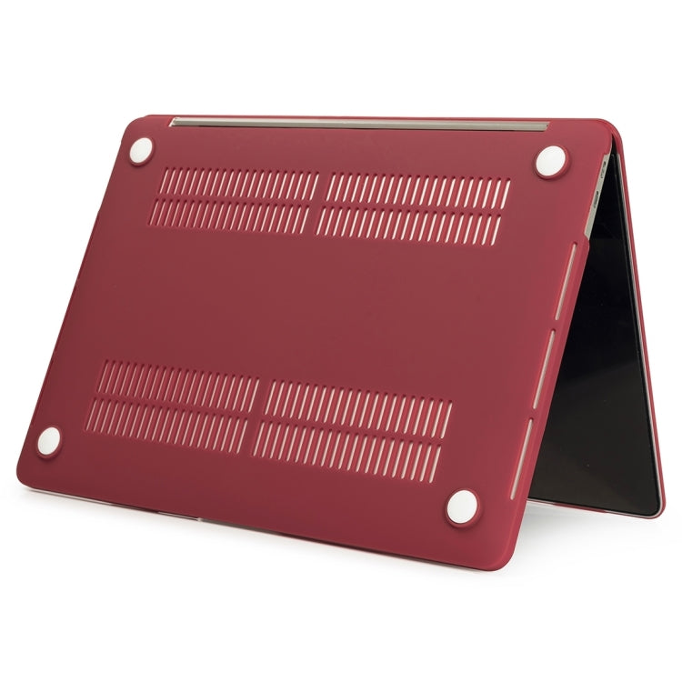 For MacBook Pro 16 inch M3 Max Laptop Matte Style Protective Case(Wine Red) - MacBook Pro Cases by PMC Jewellery | Online Shopping South Africa | PMC Jewellery | Buy Now Pay Later Mobicred