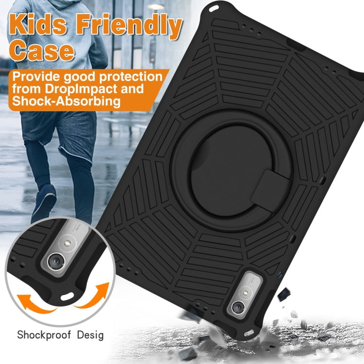For Lenovo Tab P11 Gen2/P11 Pro/Pad Pro Spider King Silicone Protective Tablet Case(Black) - Lenovo by PMC TechLife | Online Shopping South Africa | PMC TechLife | Buy Now Pay Later Mobicred