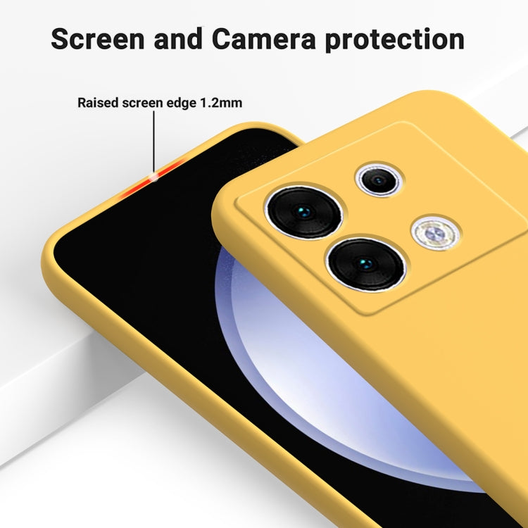 For Infinix Zero 30 5G Solid Color Liquid Silicone Dropproof Full Coverage Protective Case(Yellow) - Infinix Cases by PMC Jewellery | Online Shopping South Africa | PMC Jewellery | Buy Now Pay Later Mobicred