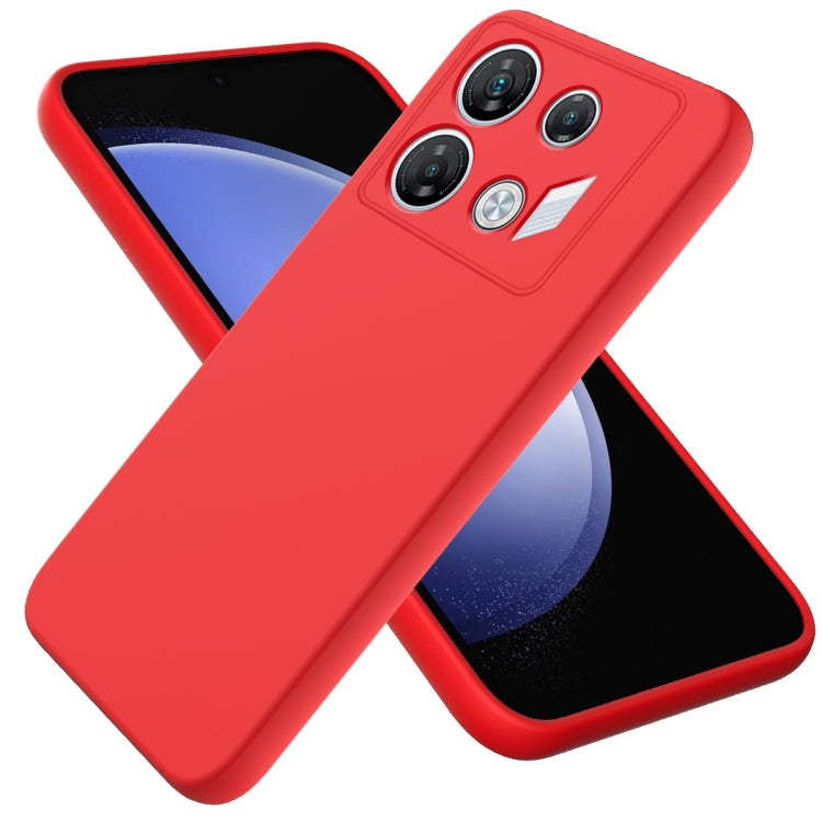 For Infinix GT 10 Pro Solid Color Liquid Silicone Dropproof Full Coverage Protective Case(Red) - Infinix Cases by PMC Jewellery | Online Shopping South Africa | PMC Jewellery