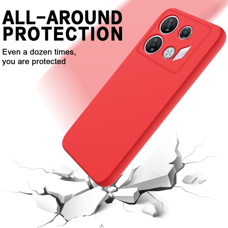 For Infinix GT 10 Pro Solid Color Liquid Silicone Dropproof Full Coverage Protective Case(Red) - Infinix Cases by PMC Jewellery | Online Shopping South Africa | PMC Jewellery