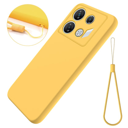 For Infinix GT 10 Pro Solid Color Liquid Silicone Dropproof Full Coverage Protective Case(Yellow) - Infinix Cases by PMC Jewellery | Online Shopping South Africa | PMC Jewellery