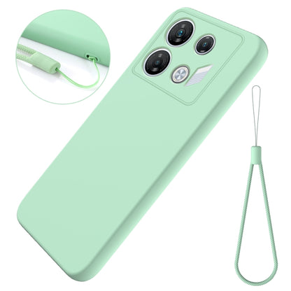 For Infinix GT 10 Pro Solid Color Liquid Silicone Dropproof Full Coverage Protective Case(Green) - Infinix Cases by PMC Jewellery | Online Shopping South Africa | PMC Jewellery | Buy Now Pay Later Mobicred