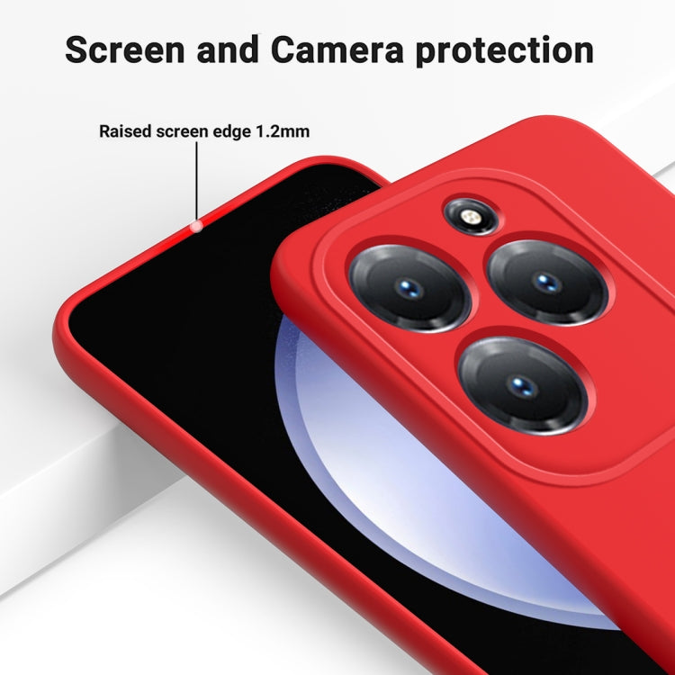 For Infinix Hot 40/Hot 40 Pro Solid Color Liquid Silicone Dropproof Full Coverage Protective Case(Red) - Infinix Cases by PMC Jewellery | Online Shopping South Africa | PMC Jewellery | Buy Now Pay Later Mobicred