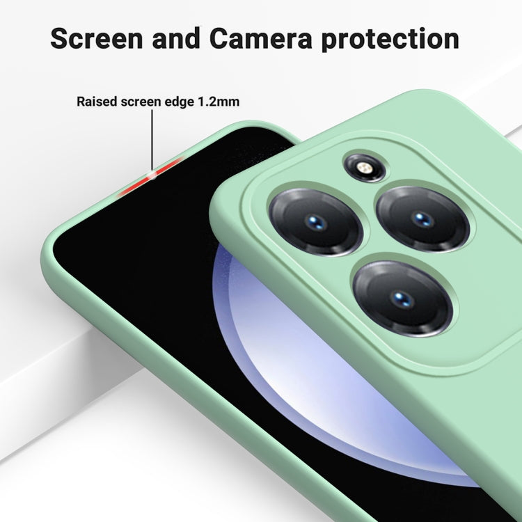 For Infinix Hot 40/Hot 40 Pro Solid Color Liquid Silicone Dropproof Full Coverage Protective Case(Green) - Infinix Cases by PMC Jewellery | Online Shopping South Africa | PMC Jewellery | Buy Now Pay Later Mobicred