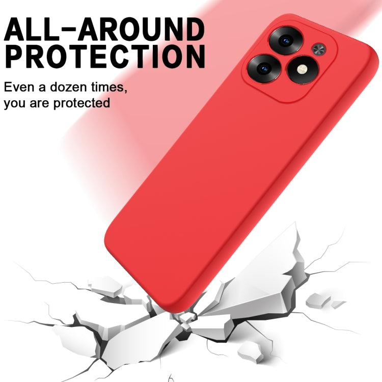 For Infinix Hot 40i Solid Color Liquid Silicone Dropproof Full Coverage Protective Case(Red) - Infinix Cases by PMC Jewellery | Online Shopping South Africa | PMC Jewellery | Buy Now Pay Later Mobicred