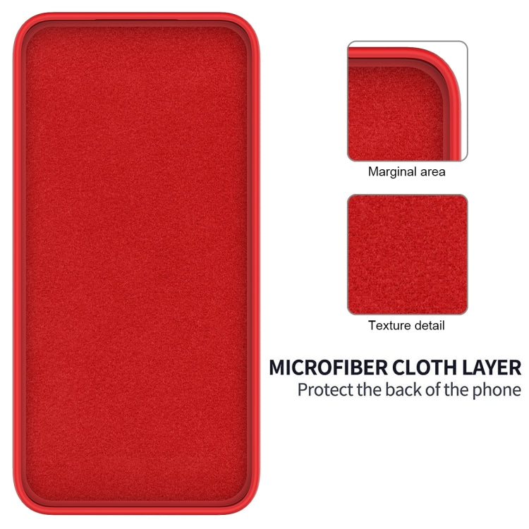 For Infinix Hot 40i Solid Color Liquid Silicone Dropproof Full Coverage Protective Case(Red) - Infinix Cases by PMC TechLife | Online Shopping South Africa | PMC TechLife | Buy Now Pay Later Mobicred