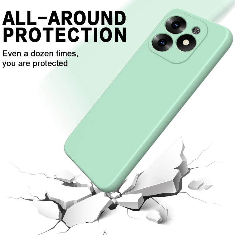 For Infinix Hot 40i Solid Color Liquid Silicone Dropproof Full Coverage Protective Case(Green) - Infinix Cases by PMC Jewellery | Online Shopping South Africa | PMC Jewellery | Buy Now Pay Later Mobicred