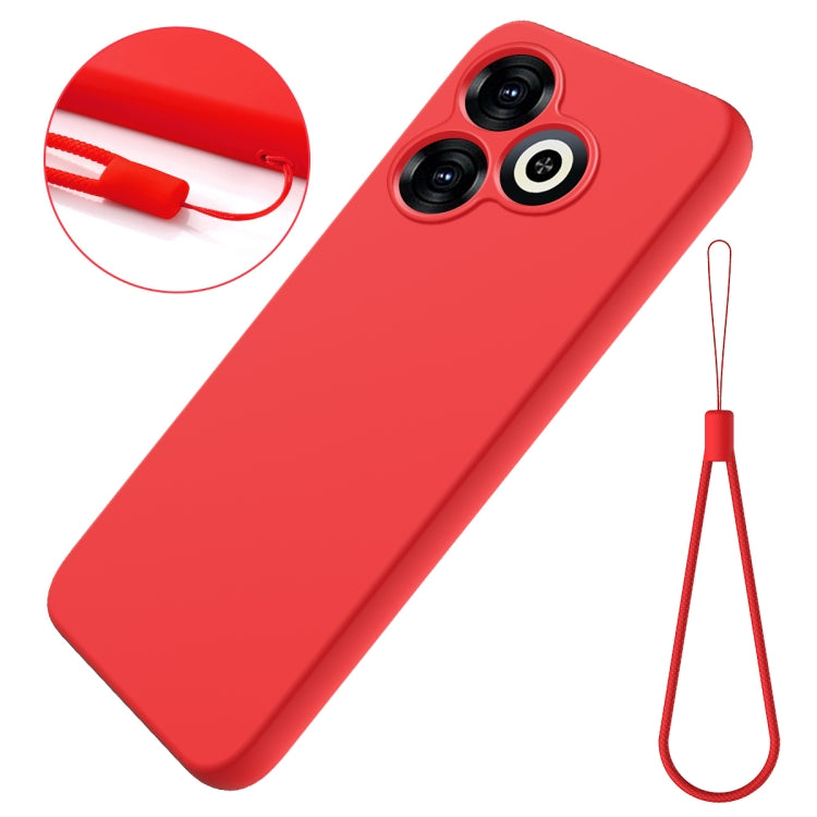 For Infinix Smart 8 Solid Color Liquid Silicone Dropproof Full Coverage Protective Case(Red) - Infinix Cases by PMC Jewellery | Online Shopping South Africa | PMC Jewellery | Buy Now Pay Later Mobicred