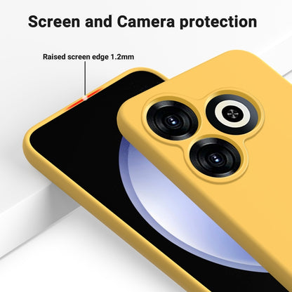 For Infinix Smart 8 Solid Color Liquid Silicone Dropproof Full Coverage Protective Case(Yellow) - Infinix Cases by PMC Jewellery | Online Shopping South Africa | PMC Jewellery | Buy Now Pay Later Mobicred