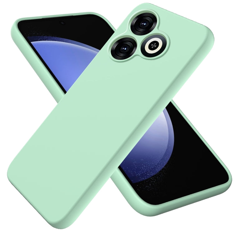 For Infinix Smart 8 Solid Color Liquid Silicone Dropproof Full Coverage Protective Case(Green) - Infinix Cases by PMC Jewellery | Online Shopping South Africa | PMC Jewellery | Buy Now Pay Later Mobicred