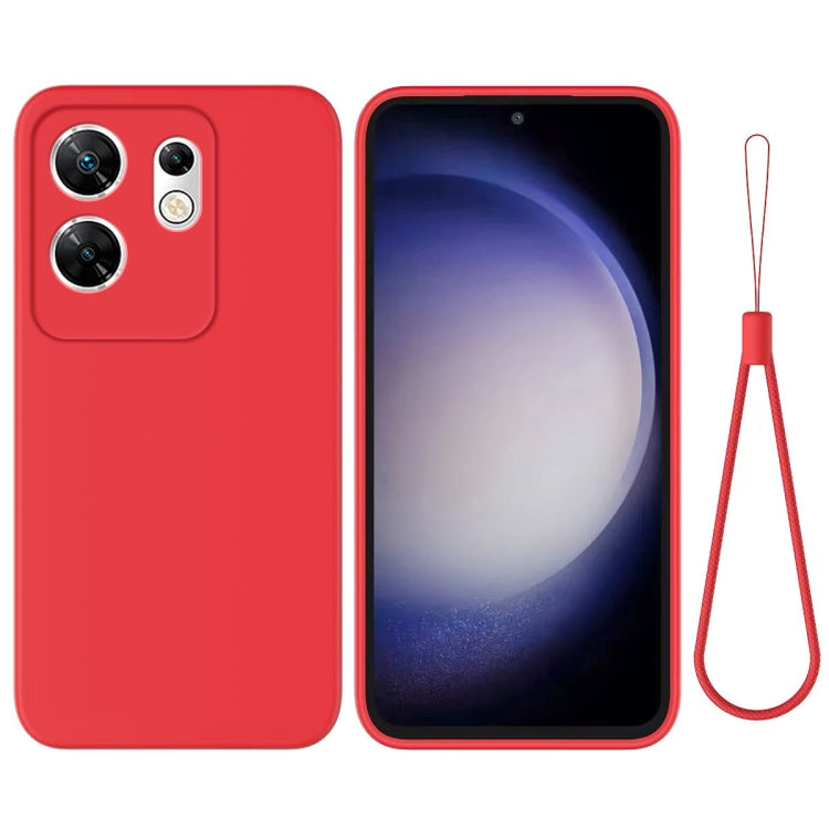 For Infinix Zero 30 4G Solid Color Liquid Silicone Dropproof Full Coverage Protective Case(Red) - Infinix Cases by PMC Jewellery | Online Shopping South Africa | PMC Jewellery | Buy Now Pay Later Mobicred