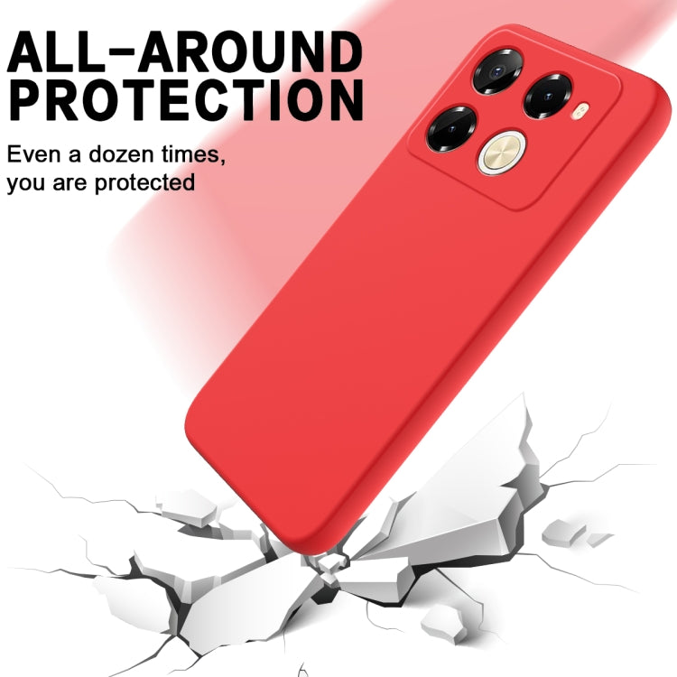 For Infinix Note 40 Pro 5G / 40 Pro+ 5G Solid Color Liquid Silicone Dropproof Full Coverage Protective Case(Red) - Infinix Cases by PMC Jewellery | Online Shopping South Africa | PMC Jewellery | Buy Now Pay Later Mobicred