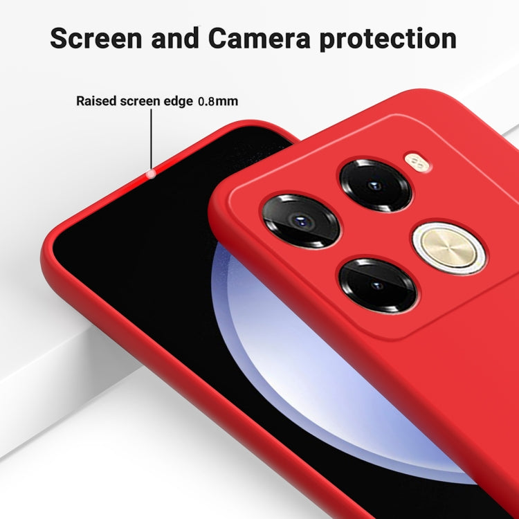 For Infinix Note 40 Pro 5G / 40 Pro+ 5G Solid Color Liquid Silicone Dropproof Full Coverage Protective Case(Red) - Infinix Cases by PMC Jewellery | Online Shopping South Africa | PMC Jewellery | Buy Now Pay Later Mobicred