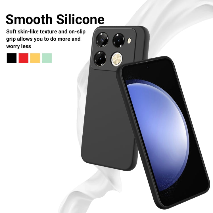 For Infinix Note 40 Pro 5G / 40 Pro+ 5G Solid Color Liquid Silicone Dropproof Full Coverage Protective Case(Black) - Infinix Cases by PMC Jewellery | Online Shopping South Africa | PMC Jewellery | Buy Now Pay Later Mobicred