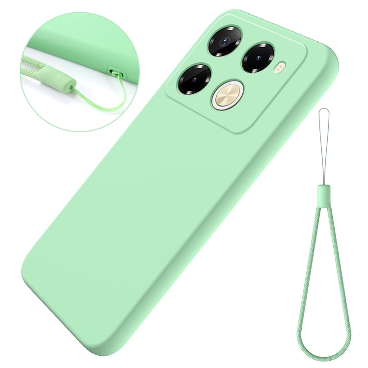 For Infinix Note 40 Pro 5G / 40 Pro+ 5G Solid Color Liquid Silicone Dropproof Full Coverage Protective Case(Green) - Infinix Cases by PMC TechLife | Online Shopping South Africa | PMC TechLife | Buy Now Pay Later Mobicred