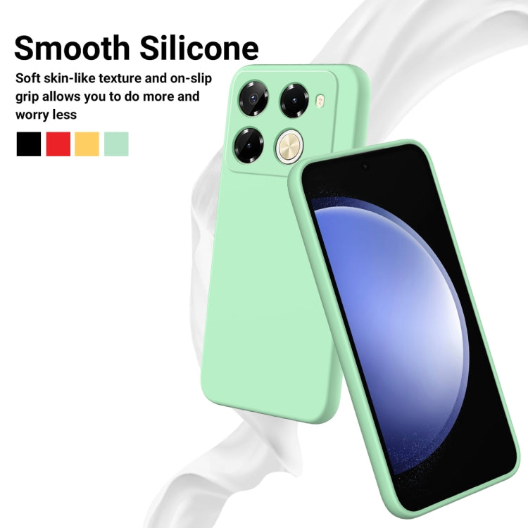 For Infinix Note 40 Pro 5G / 40 Pro+ 5G Solid Color Liquid Silicone Dropproof Full Coverage Protective Case(Green) - Infinix Cases by PMC Jewellery | Online Shopping South Africa | PMC Jewellery | Buy Now Pay Later Mobicred