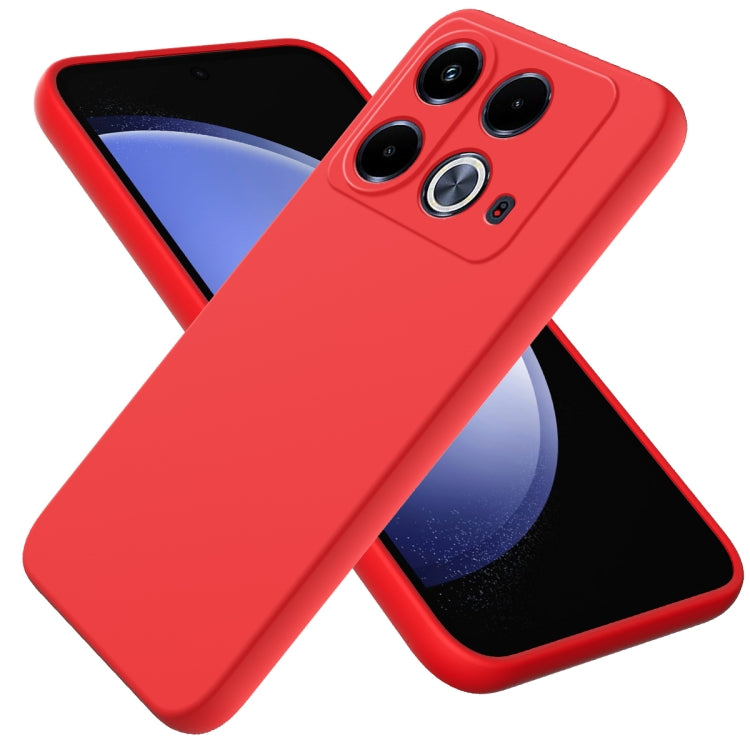 For Infinix Note 40 4G Solid Color Liquid Silicone Dropproof Full Coverage Protective Case(Red) - Infinix Cases by PMC Jewellery | Online Shopping South Africa | PMC Jewellery | Buy Now Pay Later Mobicred