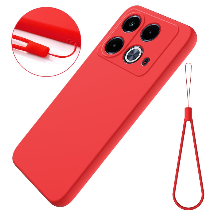 For Infinix Note 40 4G Solid Color Liquid Silicone Dropproof Full Coverage Protective Case(Red) - Infinix Cases by PMC Jewellery | Online Shopping South Africa | PMC Jewellery | Buy Now Pay Later Mobicred