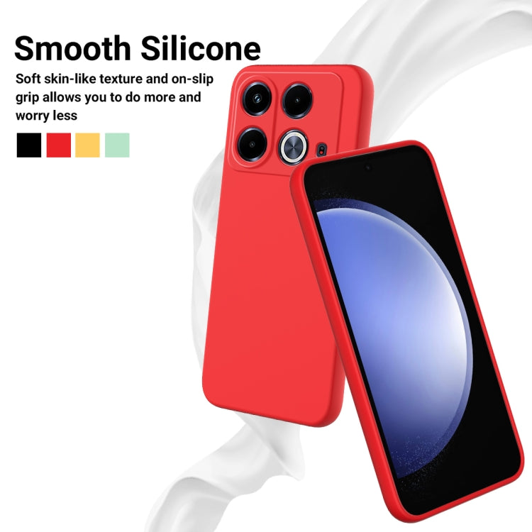 For Infinix Note 40 4G Solid Color Liquid Silicone Dropproof Full Coverage Protective Case(Red) - Infinix Cases by PMC Jewellery | Online Shopping South Africa | PMC Jewellery | Buy Now Pay Later Mobicred