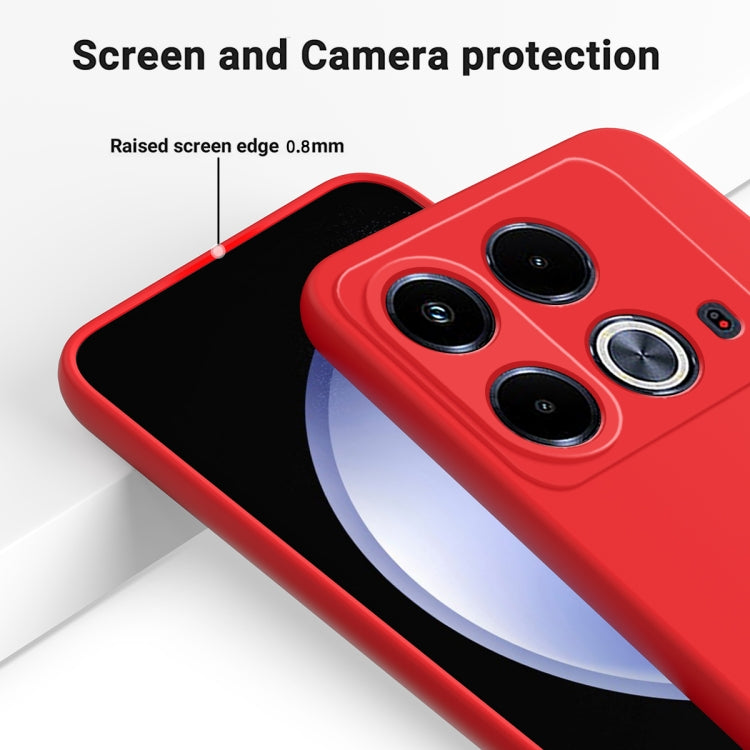 For Infinix Note 40 4G Solid Color Liquid Silicone Dropproof Full Coverage Protective Case(Red) - Infinix Cases by PMC Jewellery | Online Shopping South Africa | PMC Jewellery | Buy Now Pay Later Mobicred