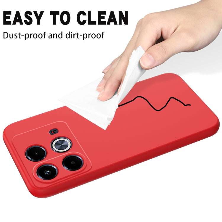 For Infinix Note 40 4G Solid Color Liquid Silicone Dropproof Full Coverage Protective Case(Red) - Infinix Cases by PMC TechLife | Online Shopping South Africa | PMC TechLife | Buy Now Pay Later Mobicred