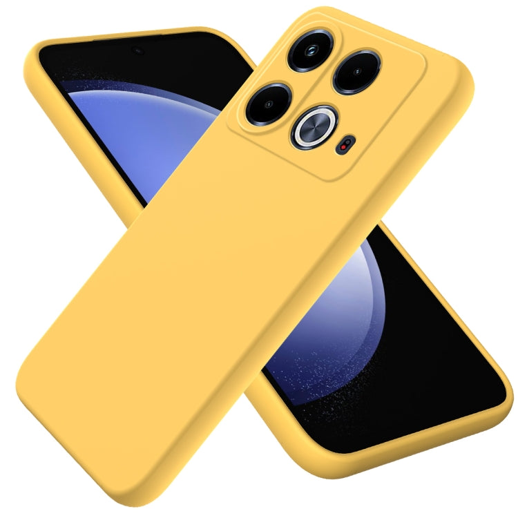 For Infinix Note 40 4G Solid Color Liquid Silicone Dropproof Full Coverage Protective Case(Yellow) - Infinix Cases by PMC Jewellery | Online Shopping South Africa | PMC Jewellery | Buy Now Pay Later Mobicred