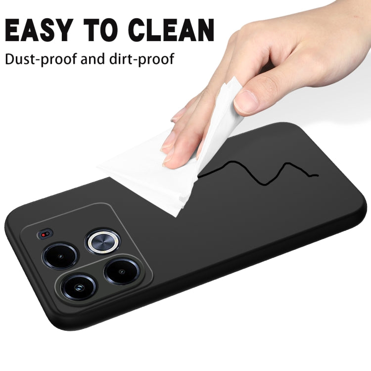 For Infinix Note 40 4G Solid Color Liquid Silicone Dropproof Full Coverage Protective Case(Black) - Infinix Cases by PMC TechLife | Online Shopping South Africa | PMC TechLife | Buy Now Pay Later Mobicred