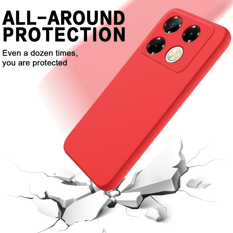 For Infinix Note 40 Pro 4G Solid Color Liquid Silicone Dropproof Full Coverage Protective Case(Red) - Infinix Cases by PMC TechLife | Online Shopping South Africa | PMC TechLife | Buy Now Pay Later Mobicred