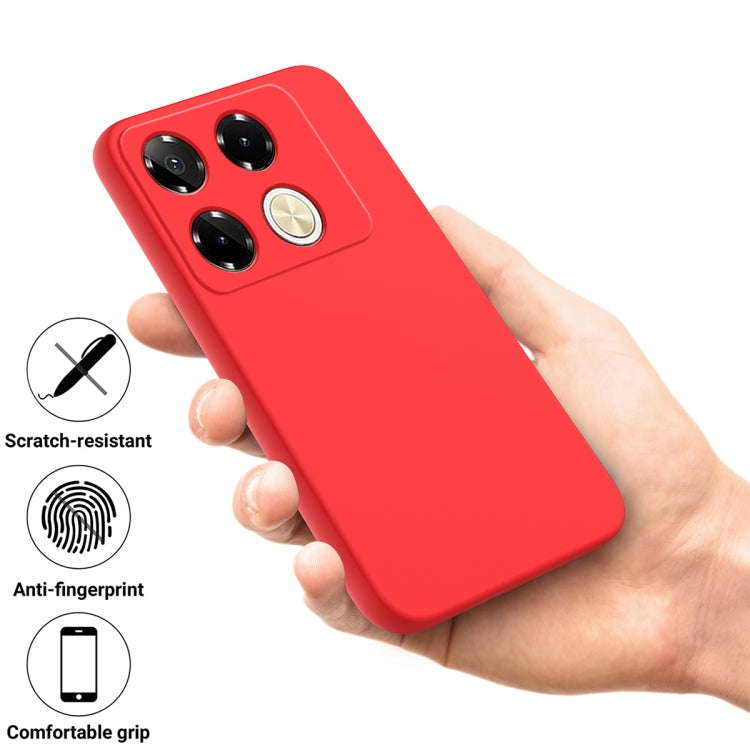 For Infinix Note 40 Pro 4G Solid Color Liquid Silicone Dropproof Full Coverage Protective Case(Red) - Infinix Cases by PMC Jewellery | Online Shopping South Africa | PMC Jewellery | Buy Now Pay Later Mobicred