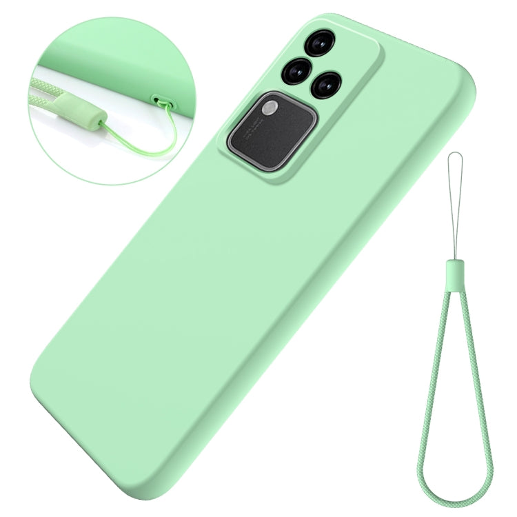 For vivo S18 / S18 Pro / V30 / V30 Pro Solid Color Liquid Silicone Dropproof Full Coverage Protective Case(Green) - S18 Cases by PMC Jewellery | Online Shopping South Africa | PMC Jewellery