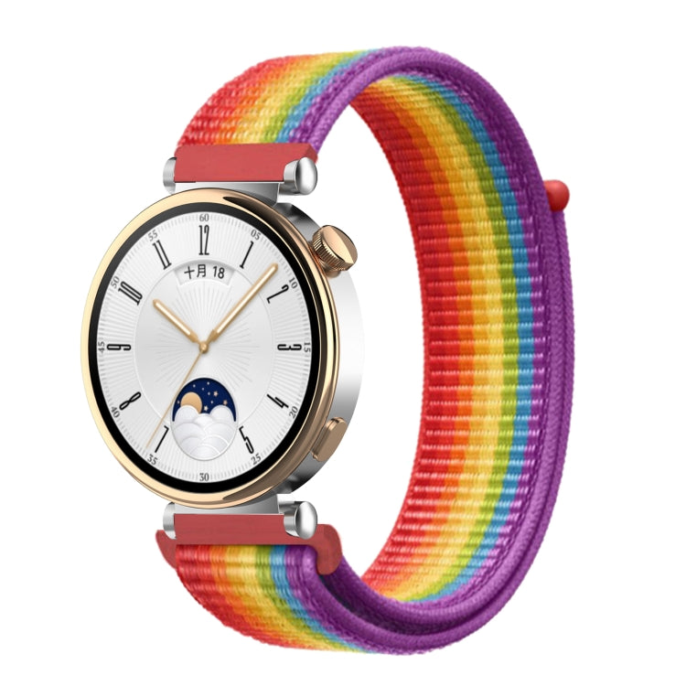 18mm Universal Nylon Loop Watch Band(Rainbow) - 18mm Bands by PMc TechLife | Online Shopping South Africa | PMc TechLife | Buy Now Pay Later Mobicred