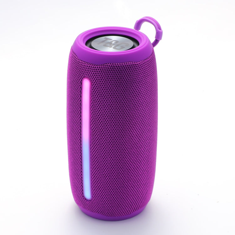 T&G TG663 Portable Colorful LED Wireless Bluetooth Speaker Outdoor Subwoofer(Purple) - Desktop Speaker by T&G | Online Shopping South Africa | PMC Jewellery | Buy Now Pay Later Mobicred