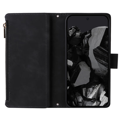 For Google Pixel 9 Pro Multifunctional Multi-Card Wallet Phone Leather Case(Black) - Google Cases by PMC Jewellery | Online Shopping South Africa | PMC Jewellery | Buy Now Pay Later Mobicred