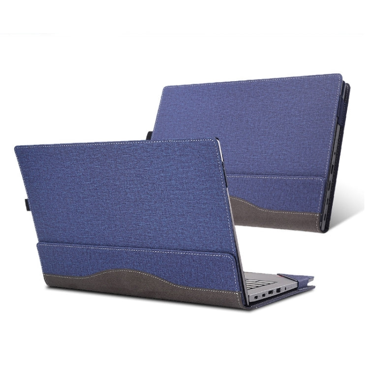 For Lenovo ThinkPad T14 / T14s Gen 3 14 2022 Laptop Leather Shockproof Protective Case(Dark Blue) - 14.1 inch by PMC TechLife | Online Shopping South Africa | PMC TechLife | Buy Now Pay Later Mobicred