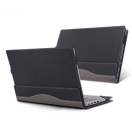 For Lenovo ThinkPad E14 Gen 5 / E14 Gen 6 Laptop Leather Shockproof Protective Case(Black) - 14.1 inch by PMC Jewellery | Online Shopping South Africa | PMC Jewellery | Buy Now Pay Later Mobicred