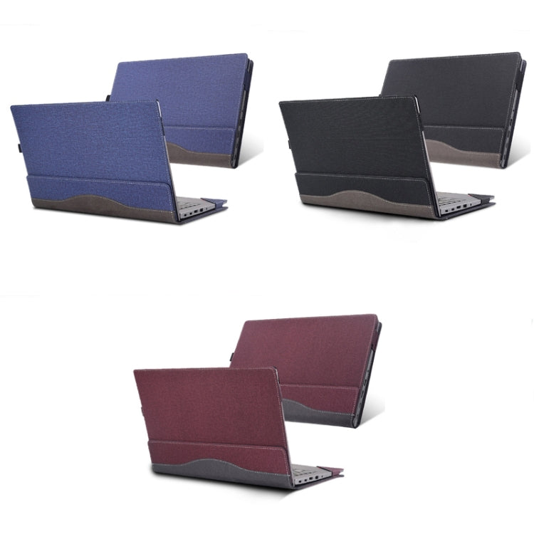 For Lenovo V15 Gen 4 Laptop Leather Anti-Fall Protective Case(Dark Blue) - 15.6 - 17 inch by PMC Jewellery | Online Shopping South Africa | PMC Jewellery | Buy Now Pay Later Mobicred