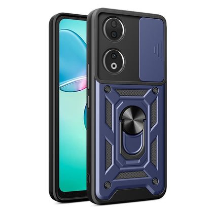 For Honor 90 5G Sliding Camera Cover Design TPU+PC Phone Case(Blue) - Honor Cases by PMC Jewellery | Online Shopping South Africa | PMC Jewellery