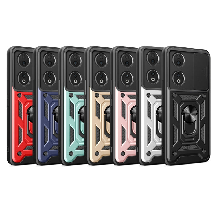 For Honor 90 5G Sliding Camera Cover Design TPU+PC Phone Case(Green) - Honor Cases by PMC TechLife | Online Shopping South Africa | PMC TechLife | Buy Now Pay Later Mobicred
