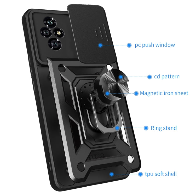 For Honor 200 Sliding Camera Cover Design TPU+PC Phone Case(Gold) - free shipping - PMC TechLife - Order now!