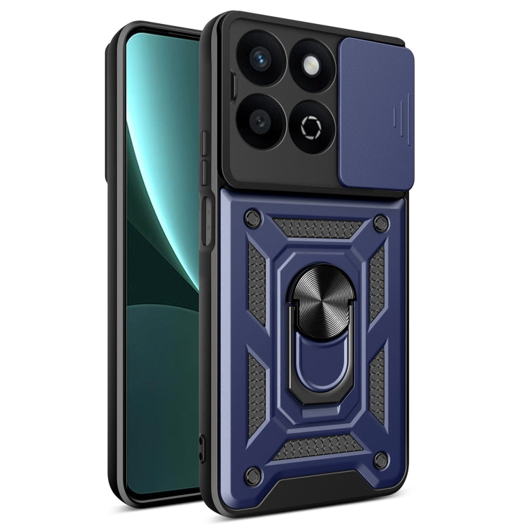 For Honor 200 Smart Sliding Camera Cover Design TPU+PC Phone Case(Blue) - free shipping - PMC TechLife - Order now!