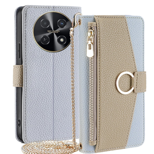 For Huawei nova 12i 4G Crossbody Litchi Texture Leather Phone Case(Blue) - Huawei Cases by PMC Jewellery | Online Shopping South Africa | PMC Jewellery | Buy Now Pay Later Mobicred