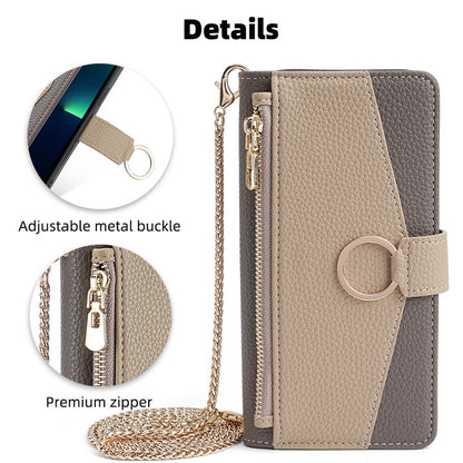 For Huawei Pura 70 Ultra 5G Crossbody Litchi Texture Leather Phone Case(Grey) - Huawei Cases by PMC Jewellery | Online Shopping South Africa | PMC Jewellery | Buy Now Pay Later Mobicred