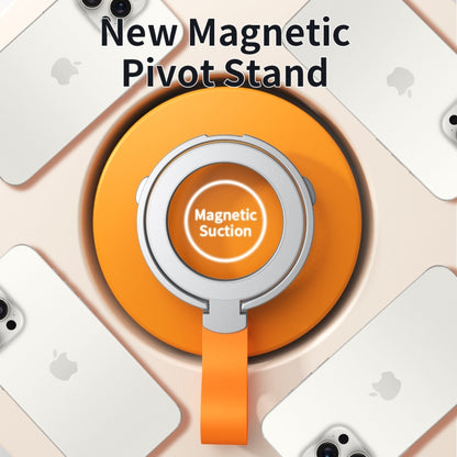 MagSafe Magnetic Pivot Stand Phone Ring Holder(Black) - Ring Holder by PMC Jewellery | Online Shopping South Africa | PMC Jewellery | Buy Now Pay Later Mobicred