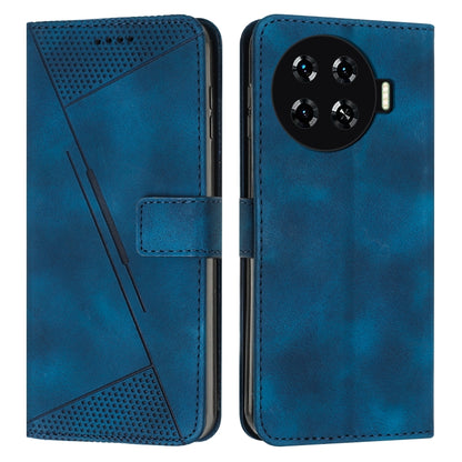 For Tecno Spark 20 Pro+ Dream Triangle Leather Phone Case with Long  Lanyard(Blue) - Tecno Cases by PMC Jewellery | Online Shopping South Africa | PMC Jewellery | Buy Now Pay Later Mobicred